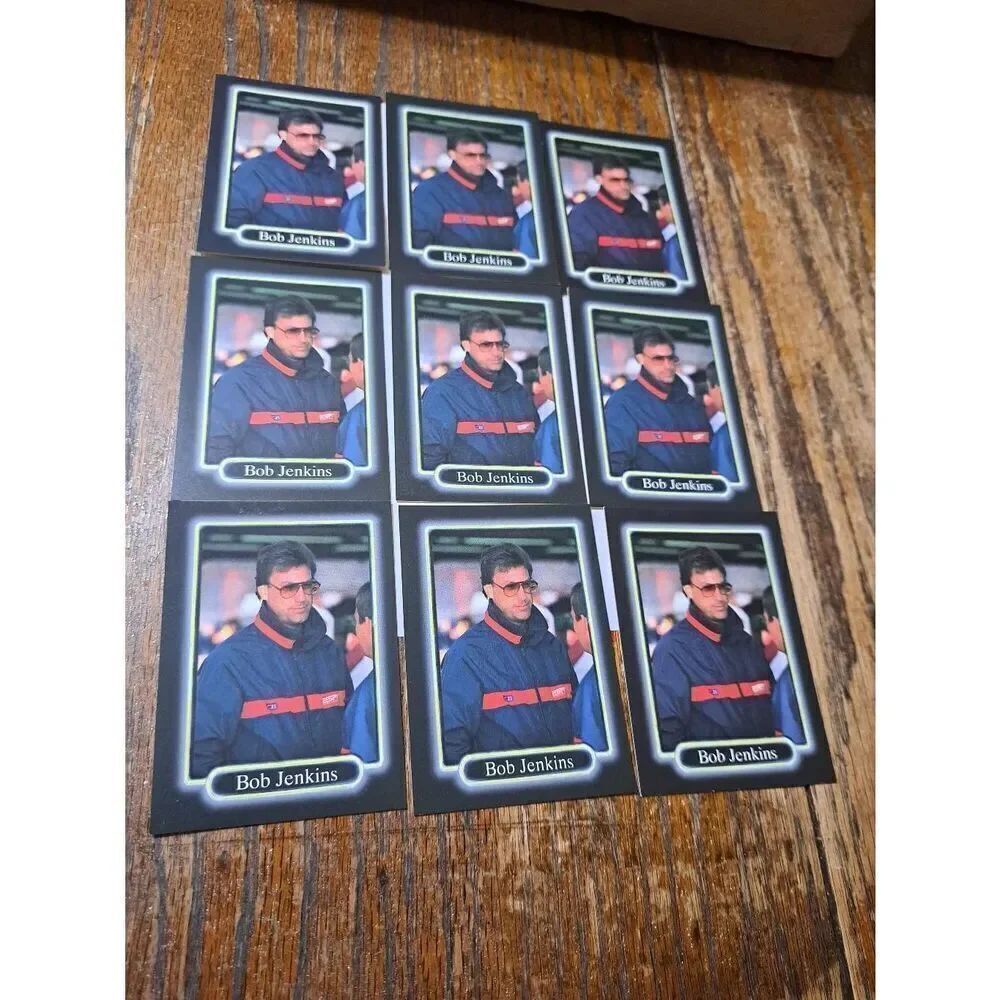 Vintage Lot 9 1990 JR Maxx Inc Bob Jenkins Trading Card #154 Indy Car Nascar